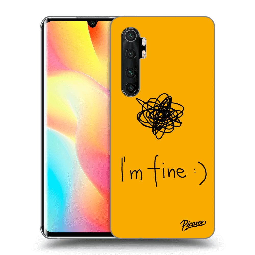 Xiaomi Mi Note 10 Lite Hülle - Transparentes Silikon - I Am Fine