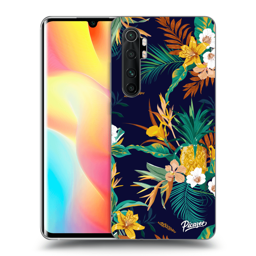 Xiaomi Mi Note 10 Lite Hülle - Transparentes Silikon - Pineapple Color