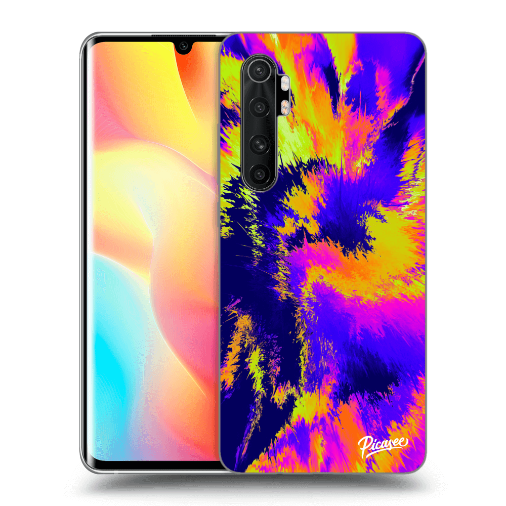 Xiaomi Mi Note 10 Lite Hülle - Transparentes Silikon - Burn