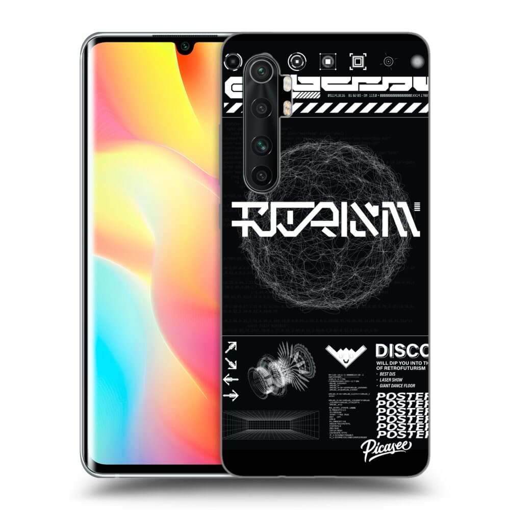 Xiaomi Mi Note 10 Lite Hülle - Transparentes Silikon - BLACK DISCO