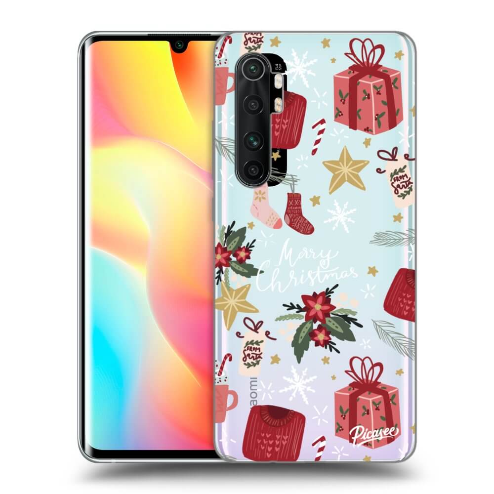 Xiaomi Mi Note 10 Lite Hülle - Transparentes Silikon - Christmas