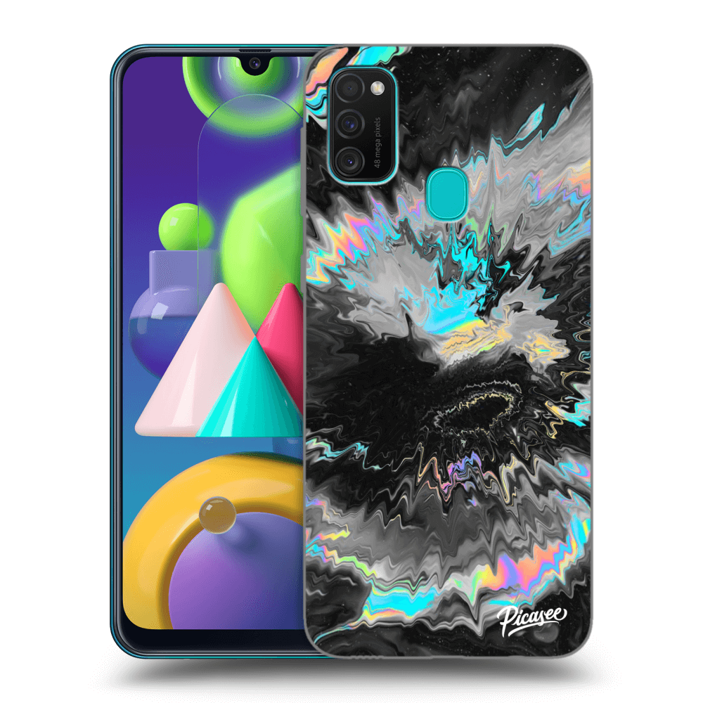 Samsung Galaxy M21 M215F Hülle - Schwarzes Silikon - Magnetic