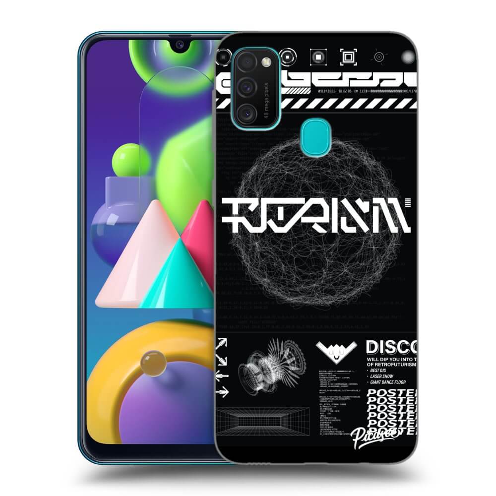 Samsung Galaxy M21 M215F Hülle - Schwarzes Silikon - BLACK DISCO