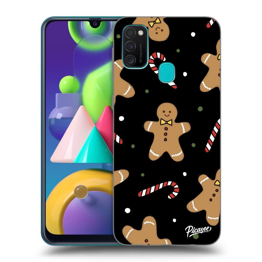 Samsung Galaxy M21 M215F Hülle - Schwarzes Silikon - Gingerbread