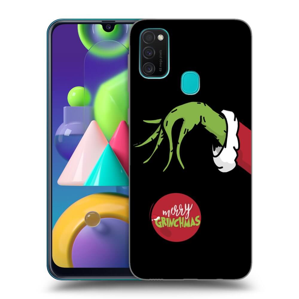 Samsung Galaxy M21 M215F Hülle - Schwarzes Silikon - Grinch