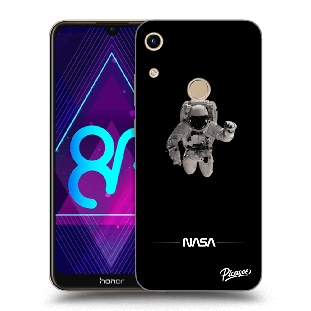 Honor 8A Hülle - Transparentes Silikon - Astronaut Minimal