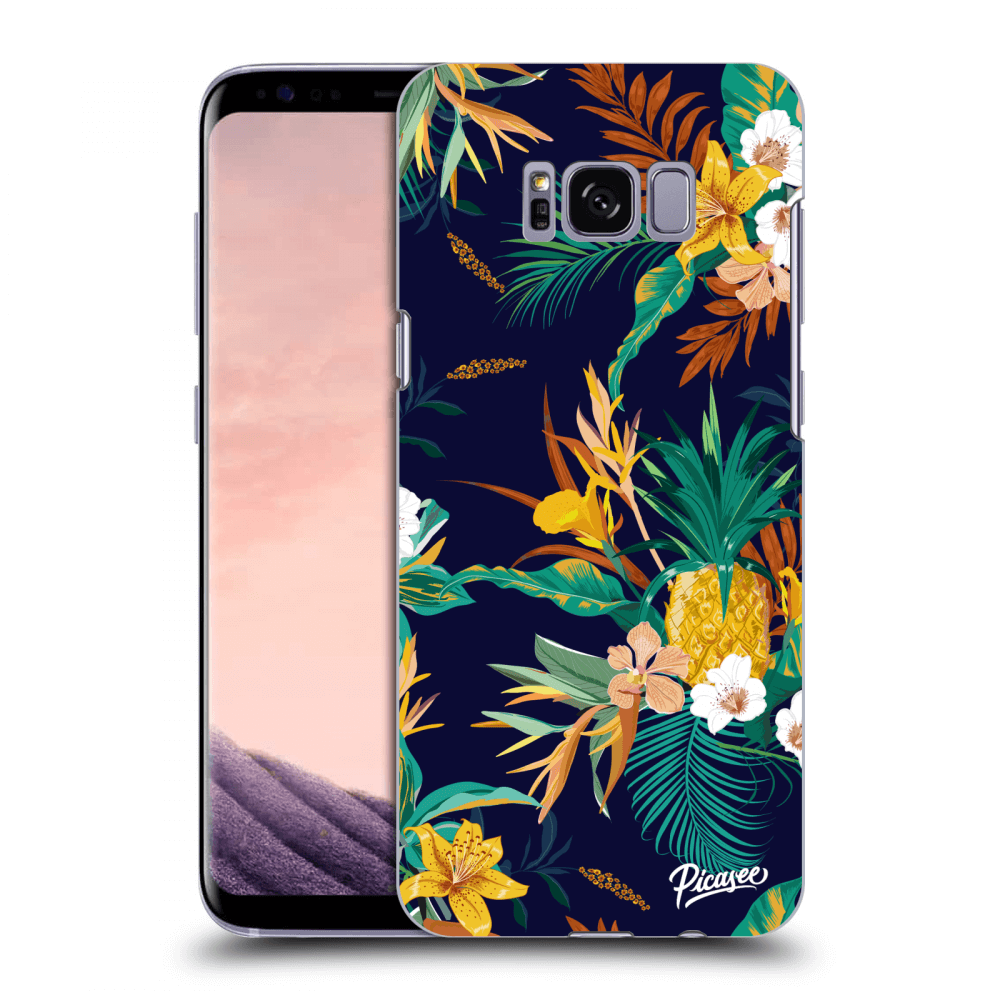 Samsung Galaxy S8 G950F Hülle - Transparentes Silikon - Pineapple Color