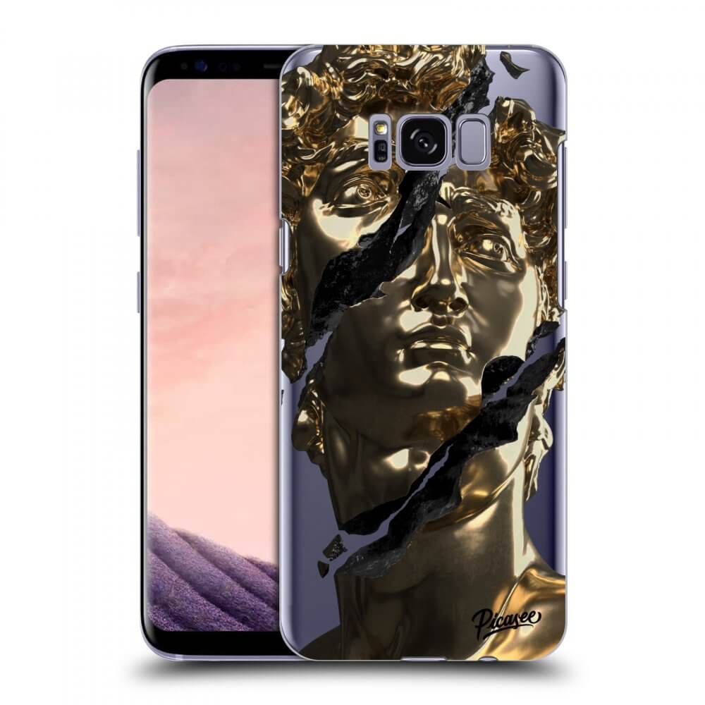 Samsung Galaxy S8 G950F Hülle - Transparentes Silikon - Golder