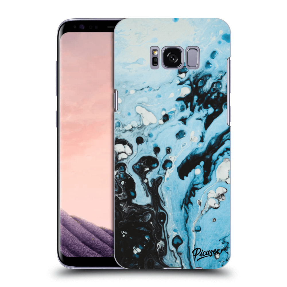 Samsung Galaxy S8 G950F Hülle - Transparentes Silikon - Organic Blue