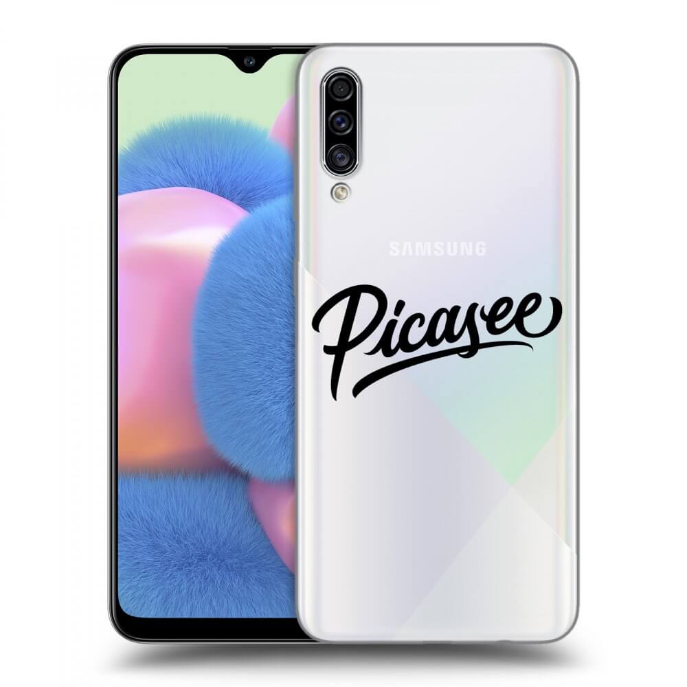 Samsung Galaxy A30s A307F Hülle - Transparentes Silikon - Picasee - Black