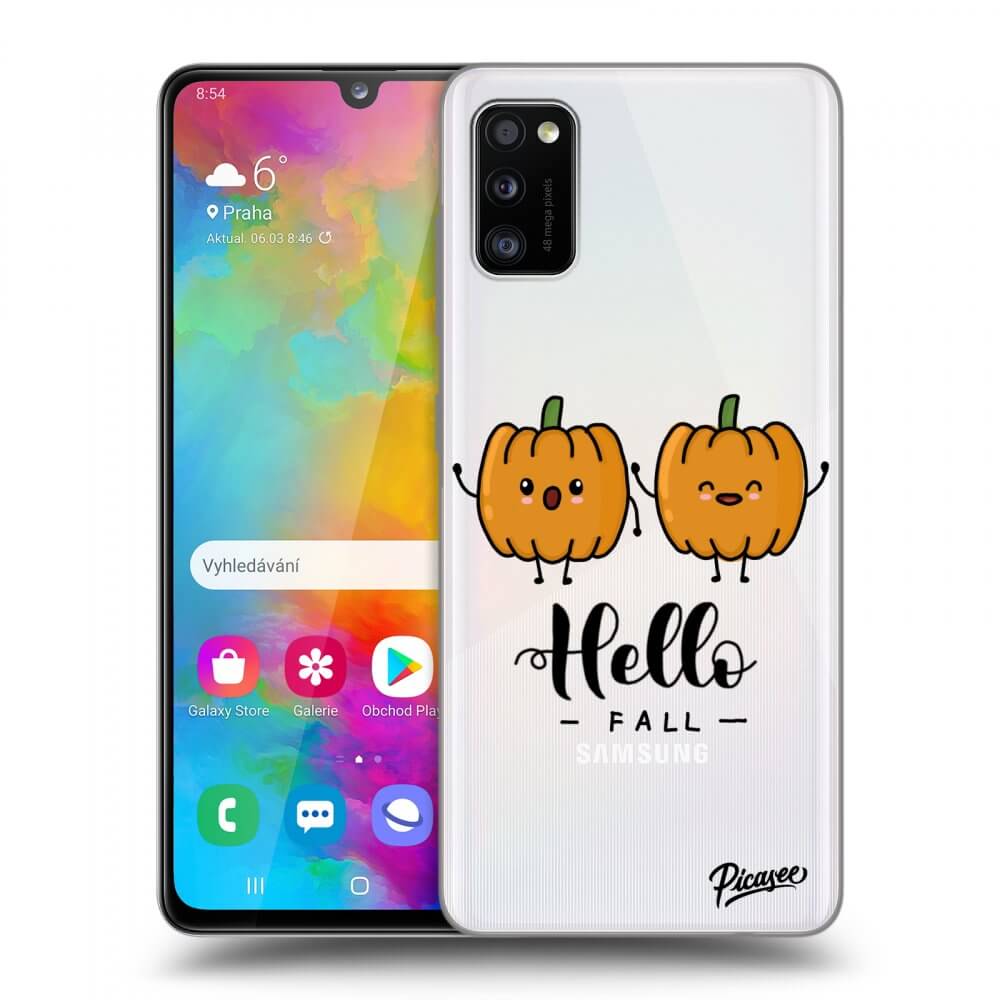 Samsung Galaxy A41 A415F Hülle - Transparentes Silikon - Hallo Fall