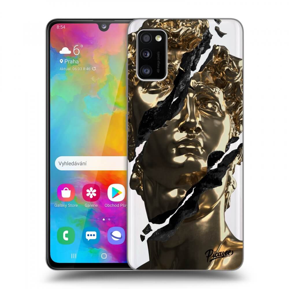 Samsung Galaxy A41 A415F Hülle - Transparentes Silikon - Golder