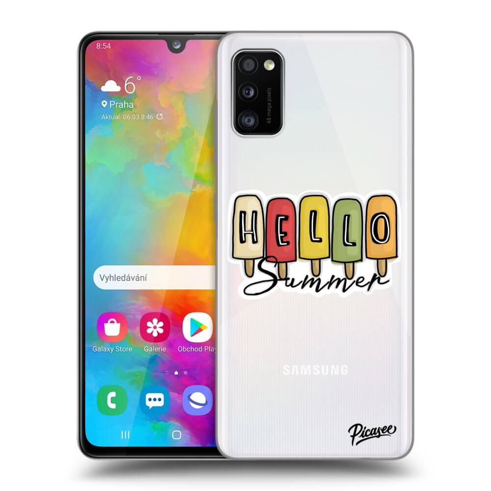 Samsung Galaxy A41 A415F Hülle - Transparentes Silikon - Ice Cream