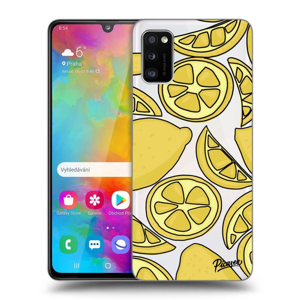 Samsung Galaxy A41 A415F Hülle - Transparentes Silikon - Lemon