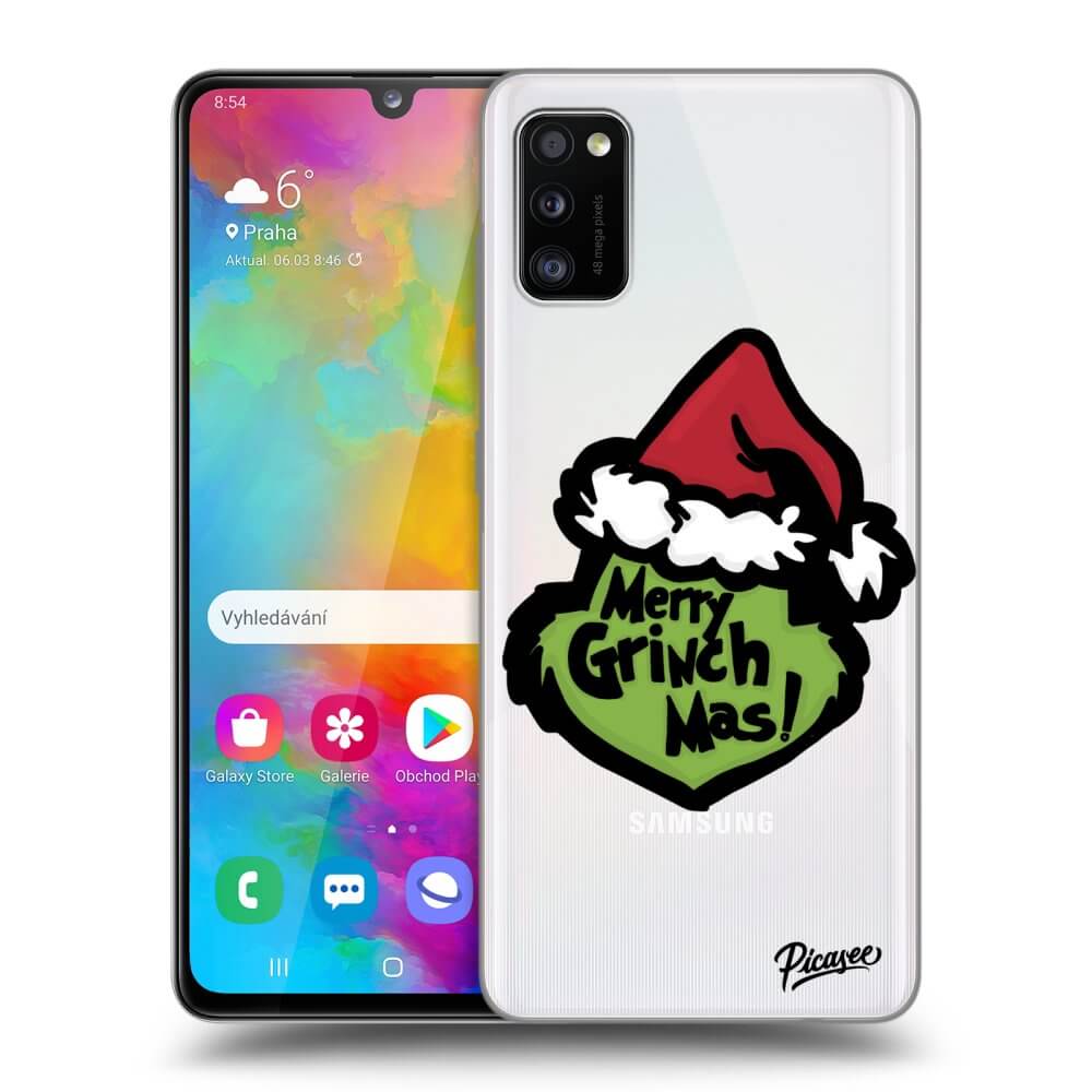 Samsung Galaxy A41 A415F Hülle - Transparentes Silikon - Grinch 2