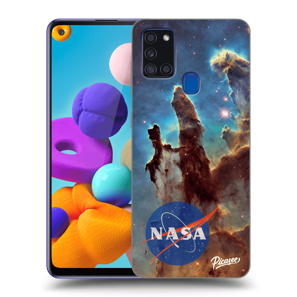 Samsung Galaxy A21s Hülle - Transparentes Silikon - Eagle Nebula