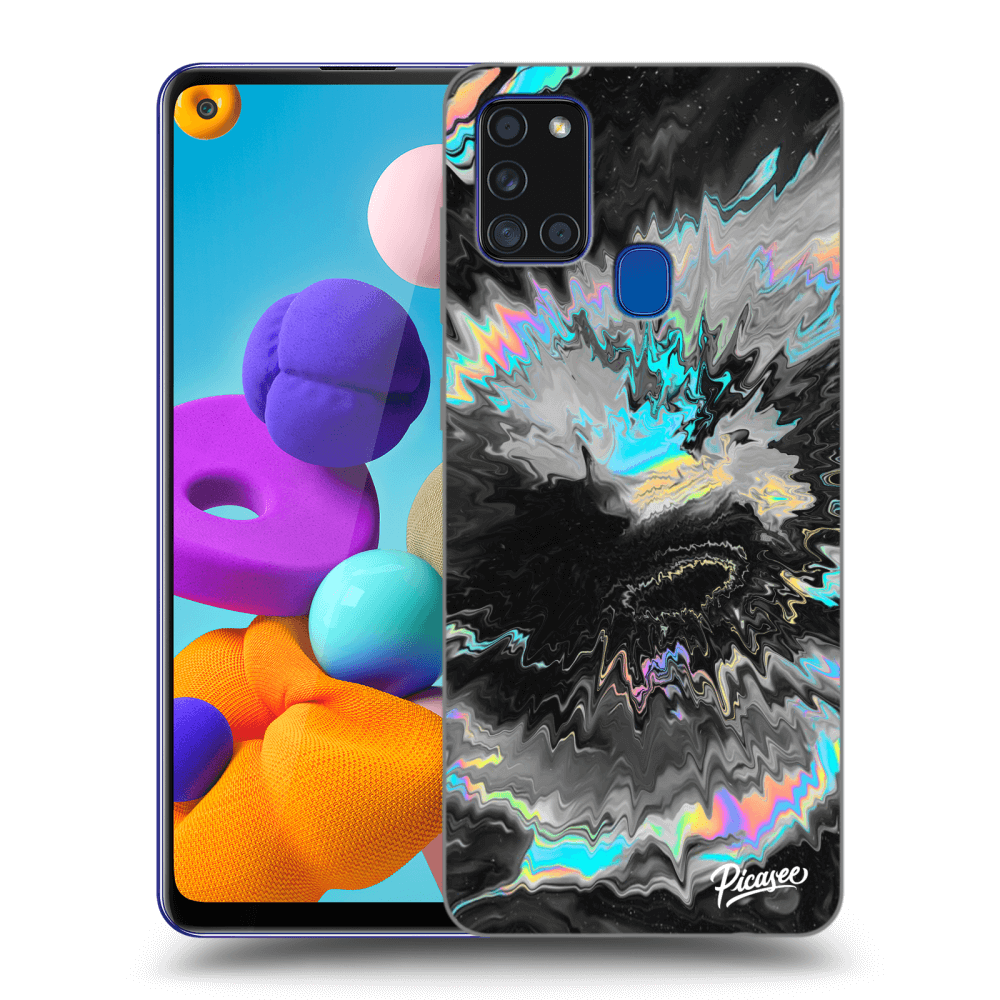 Samsung Galaxy A21s Hülle - Schwarzes Silikon - Magnetic