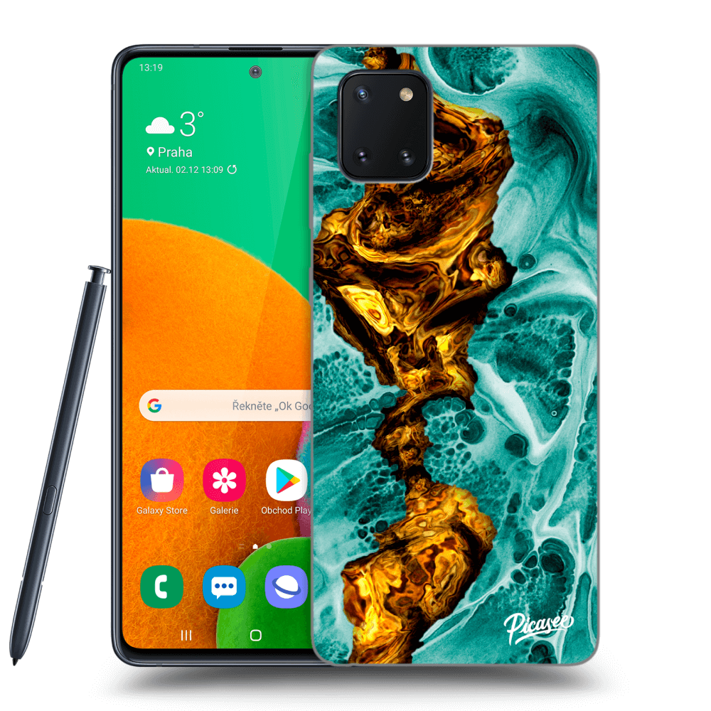 Samsung Galaxy Note 10 Lite N770F Hülle - Transparentes Silikon - Goldsky