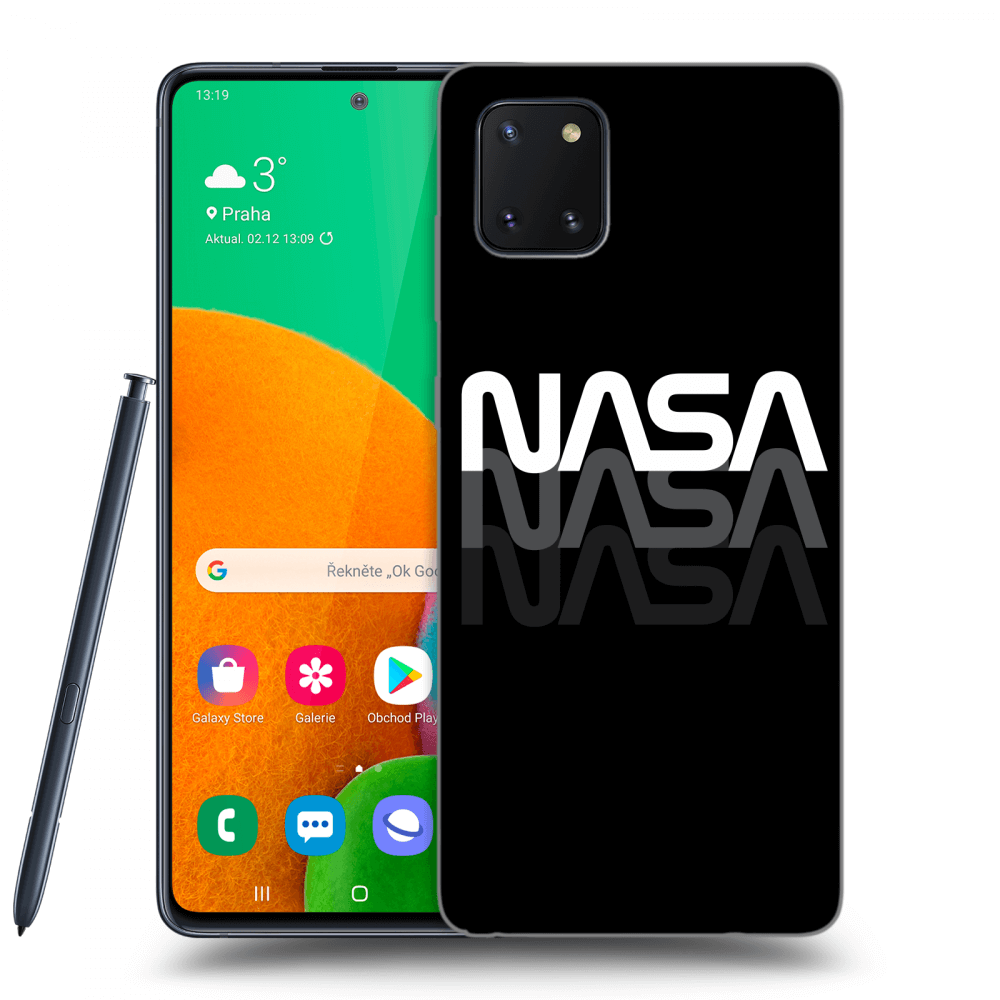 Samsung Galaxy Note 10 Lite N770F Hülle - Schwarzes Silikon - NASA Triple