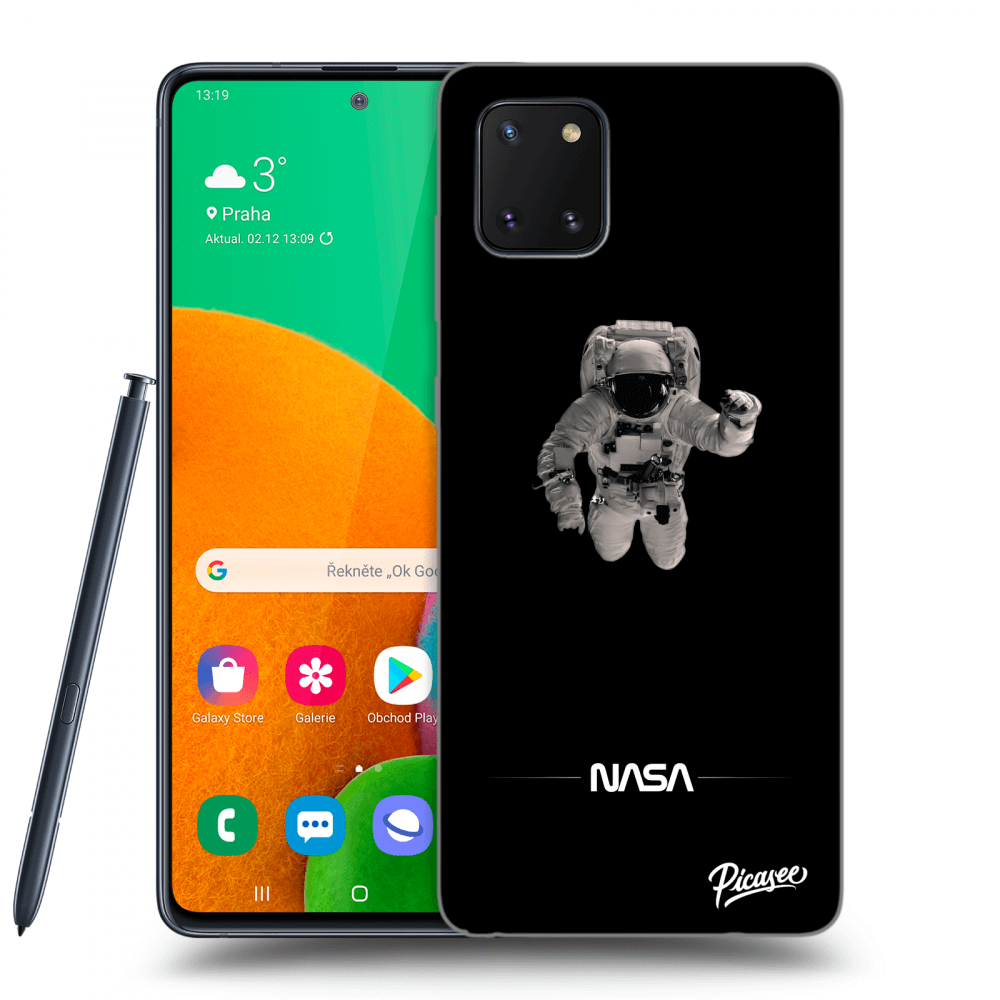 Samsung Galaxy Note 10 Lite N770F Hülle - Transparentes Silikon - Astronaut Minimal