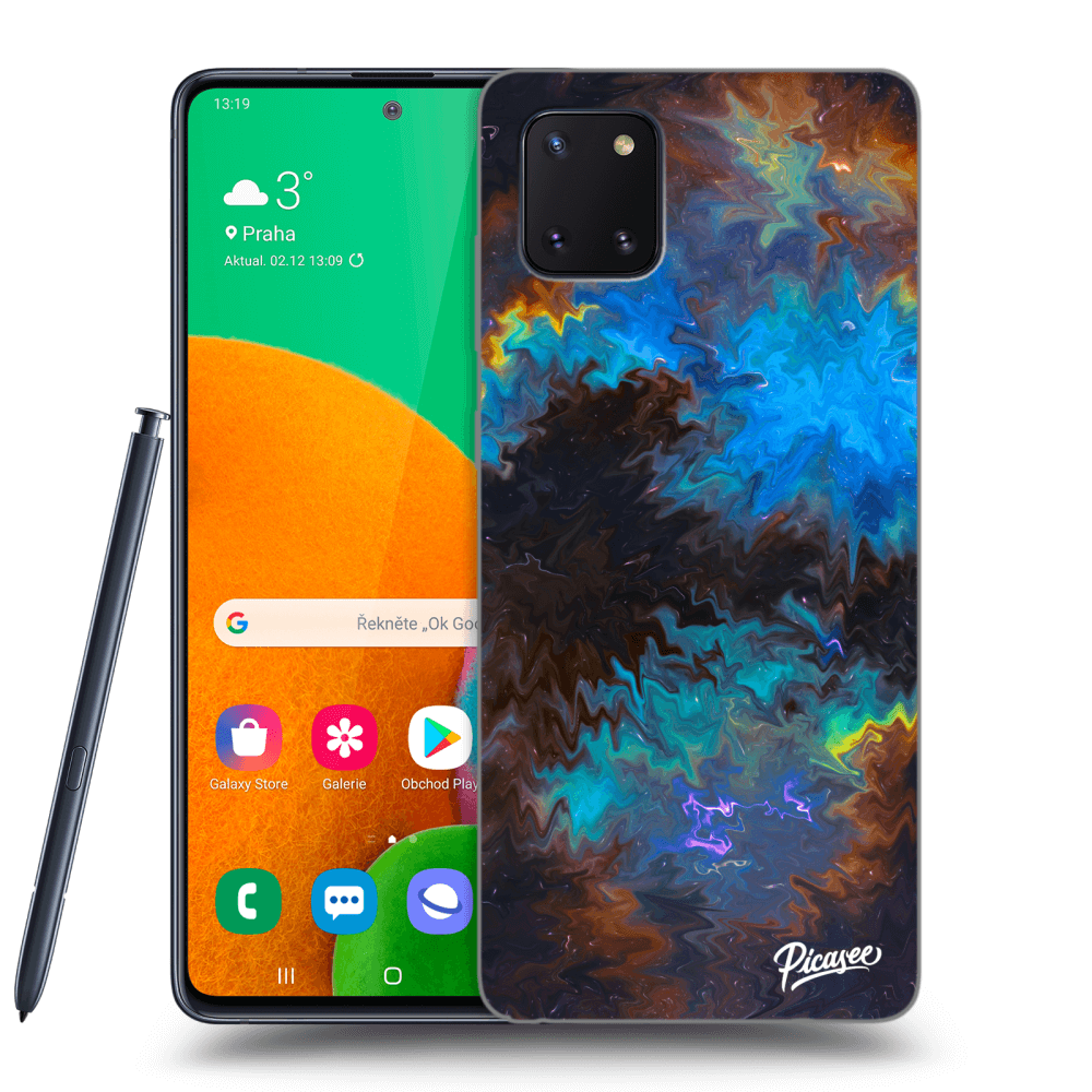 Samsung Galaxy Note 10 Lite N770F Hülle - Schwarzes Silikon - Space