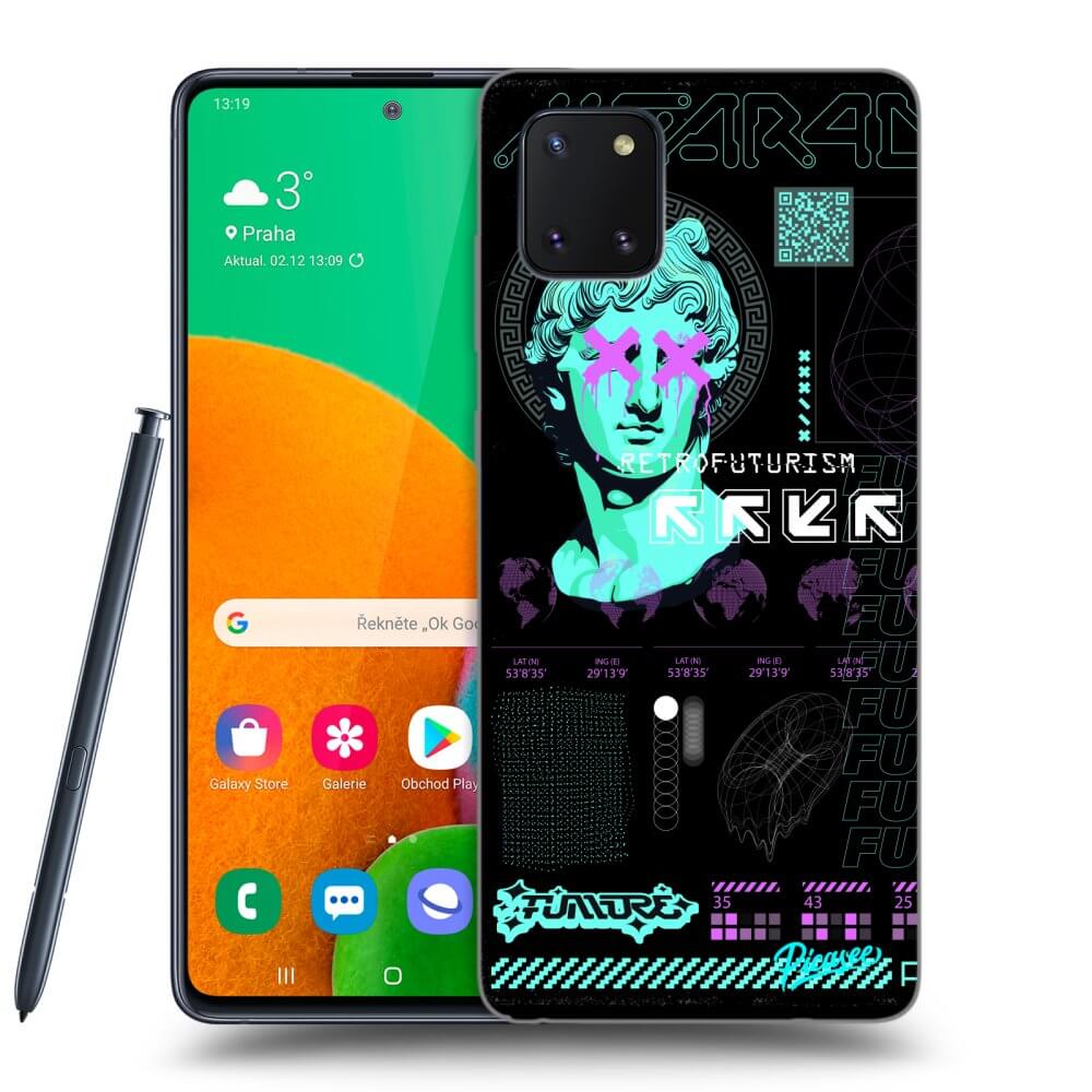 Samsung Galaxy Note 10 Lite N770F Hülle - Schwarzes Silikon - RETRO