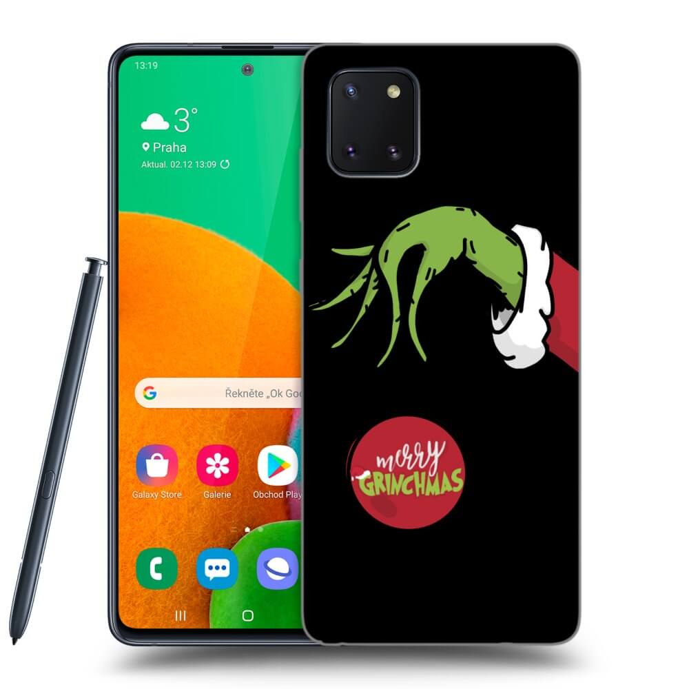 Samsung Galaxy Note 10 Lite N770F Hülle - Schwarzes Silikon - Grinch