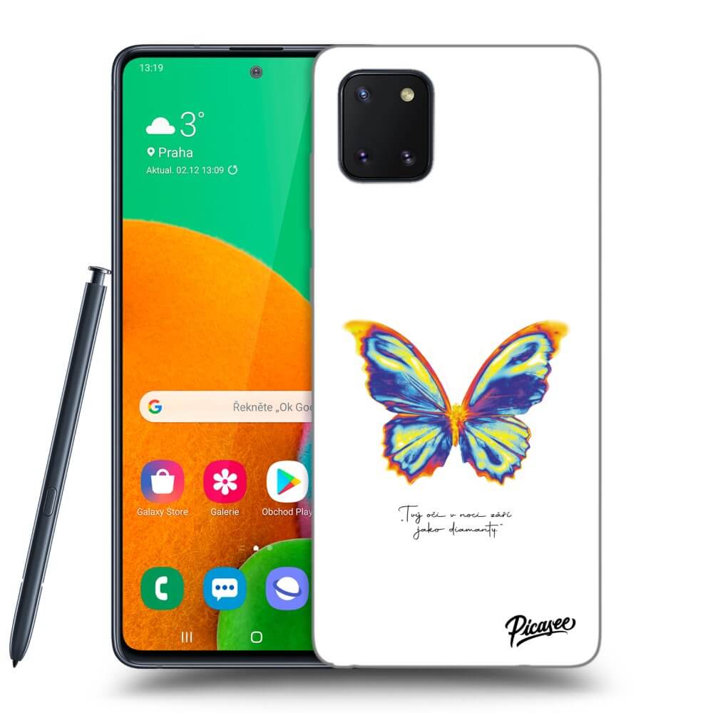 Samsung Galaxy Note 10 Lite N770F Hülle - Transparentes Silikon - Diamanty White