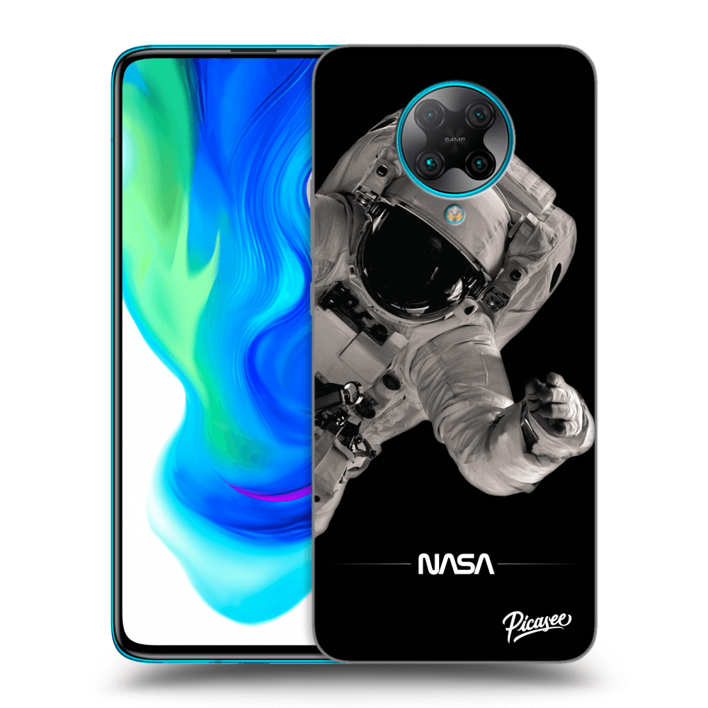 Xiaomi Poco F2 Pro Hülle - Schwarzes Silikon - Astronaut Big