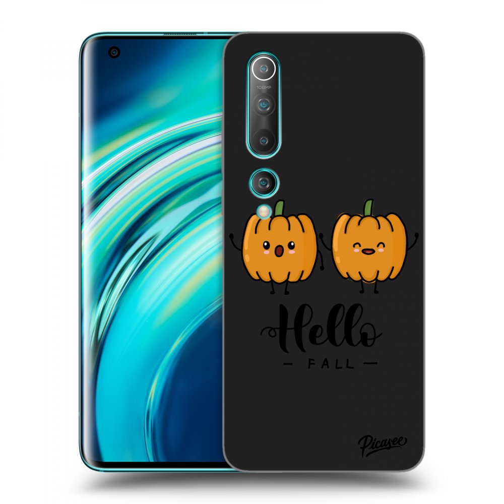 Xiaomi Mi 10 Hülle - Schwarzes Silikon - Hallo Fall