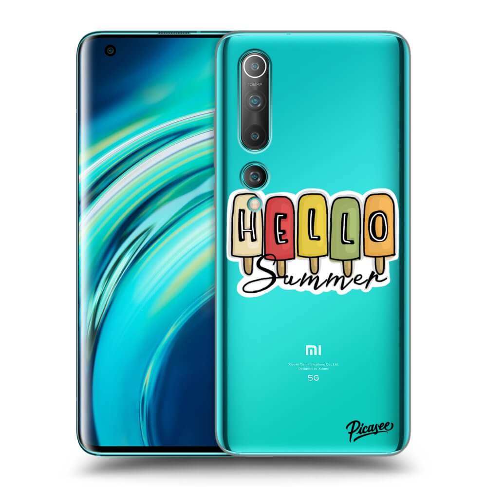 Xiaomi Mi 10 Hülle - Transparentes Silikon - Ice Cream