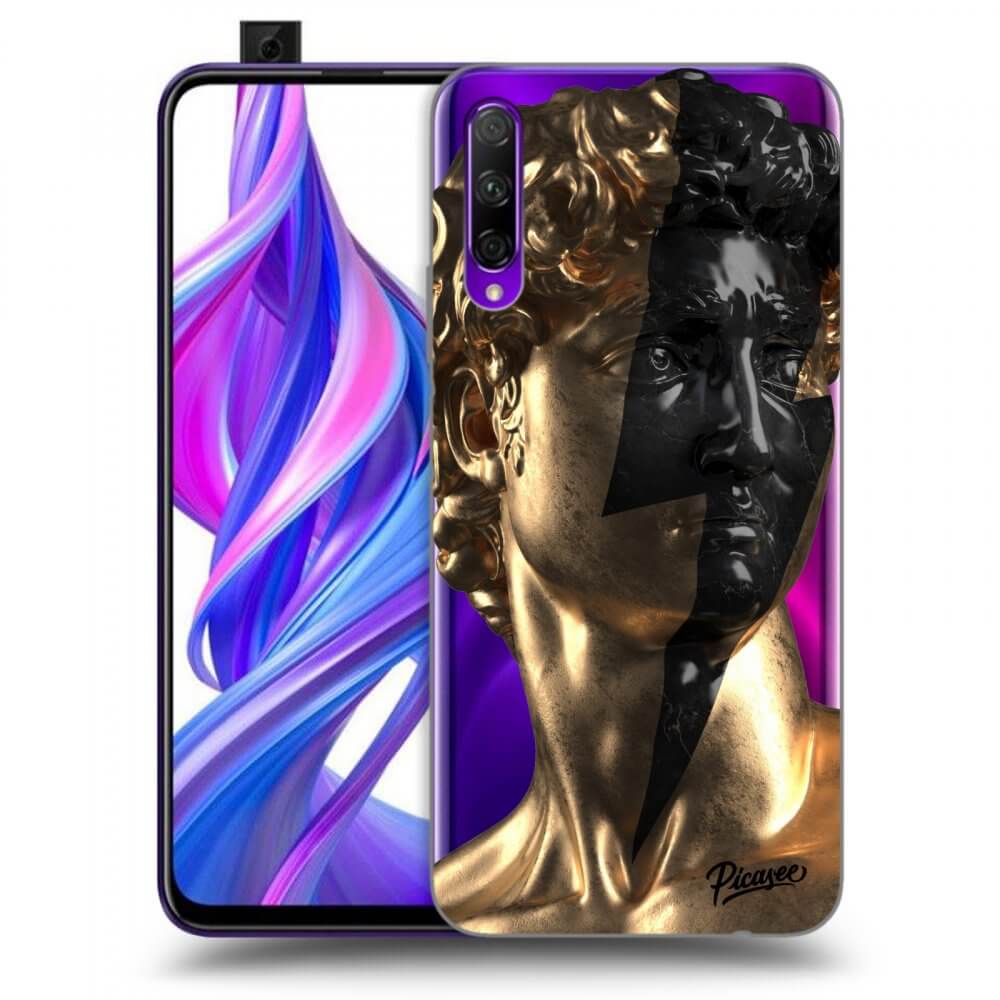 Honor 9X Pro Hülle - Transparentes Silikon - Wildfire - Gold