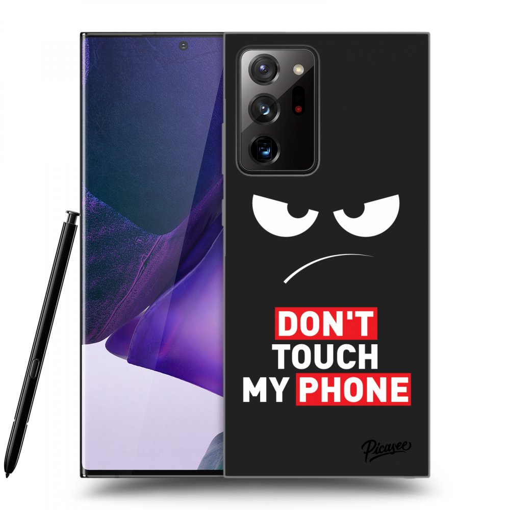 Samsung Galaxy Note 20 Ultra Hülle - Schwarzes Silikon - Angry Eyes - Transparent