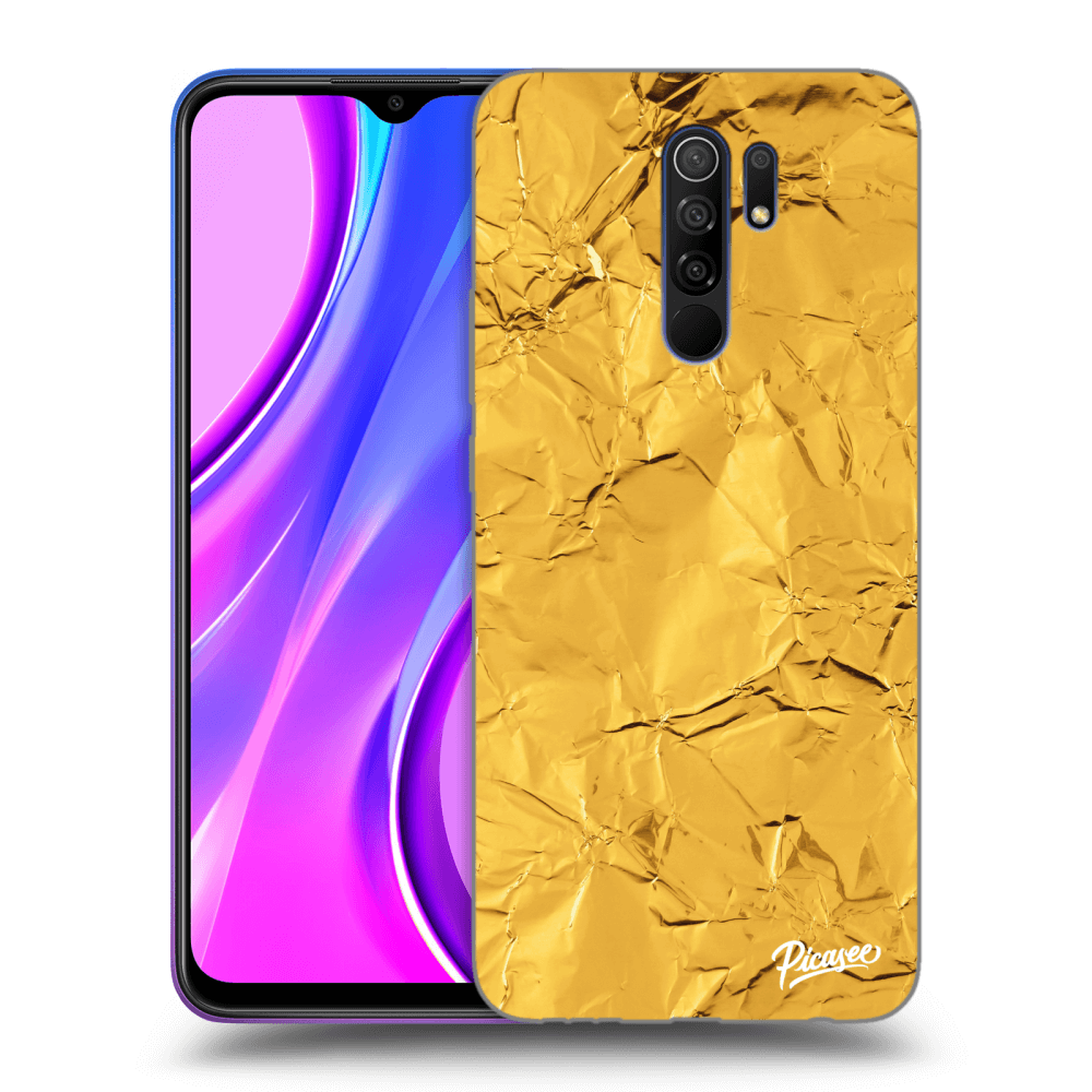 Xiaomi Redmi 9 Hülle - Transparentes Silikon - Gold