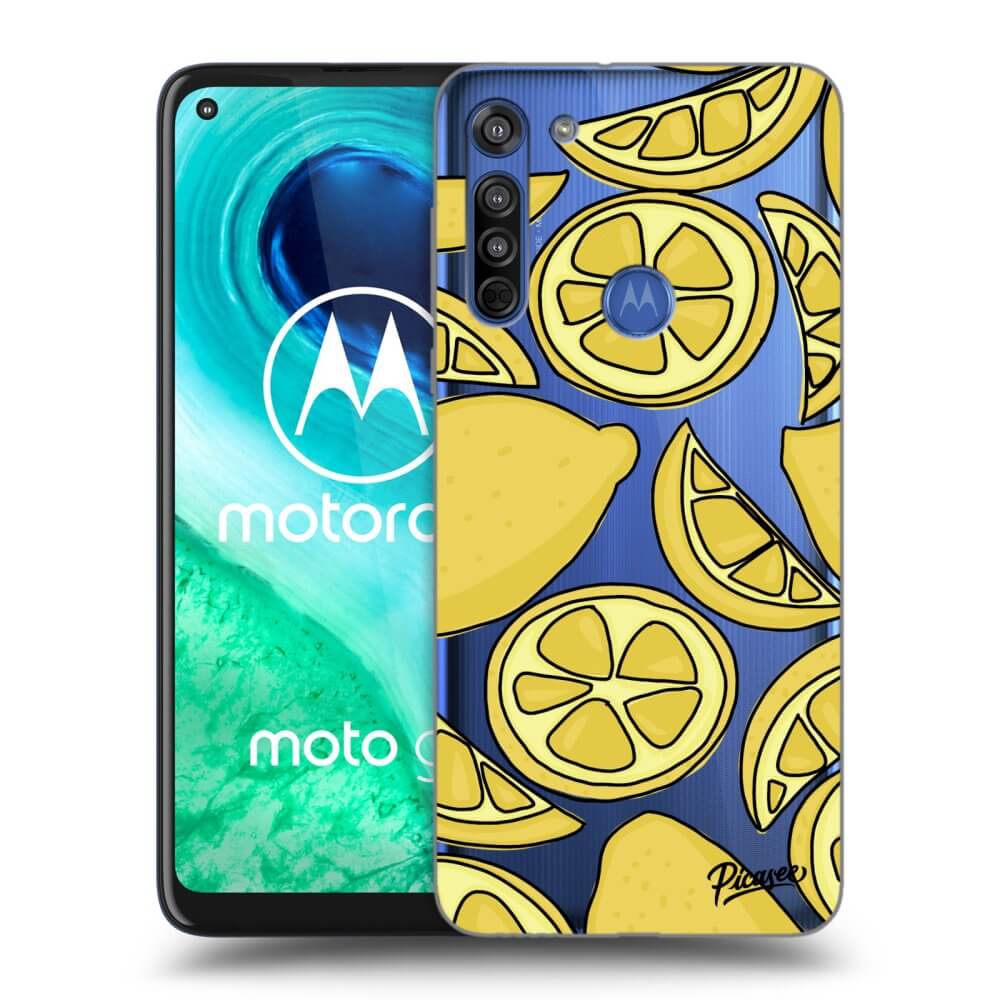 Motorola Moto G8 Hülle - Transparentes Silikon - Lemon