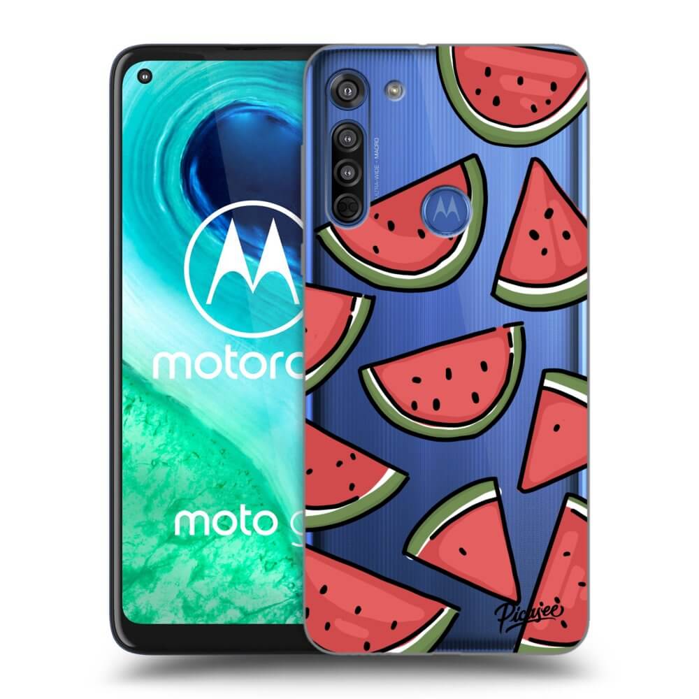 Motorola Moto G8 Hülle - Transparentes Silikon - Melone