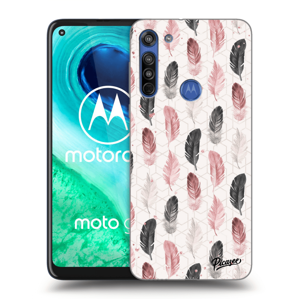 Motorola Moto G8 Hülle - Transparentes Silikon - Feather 2