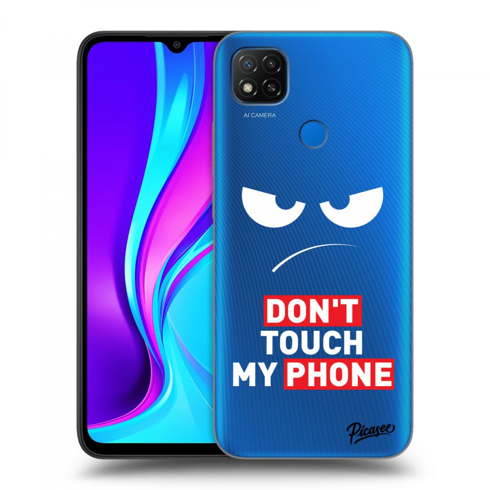 Xiaomi Redmi 9C Hülle - Transparentes Silikon - Angry Eyes - Transparent