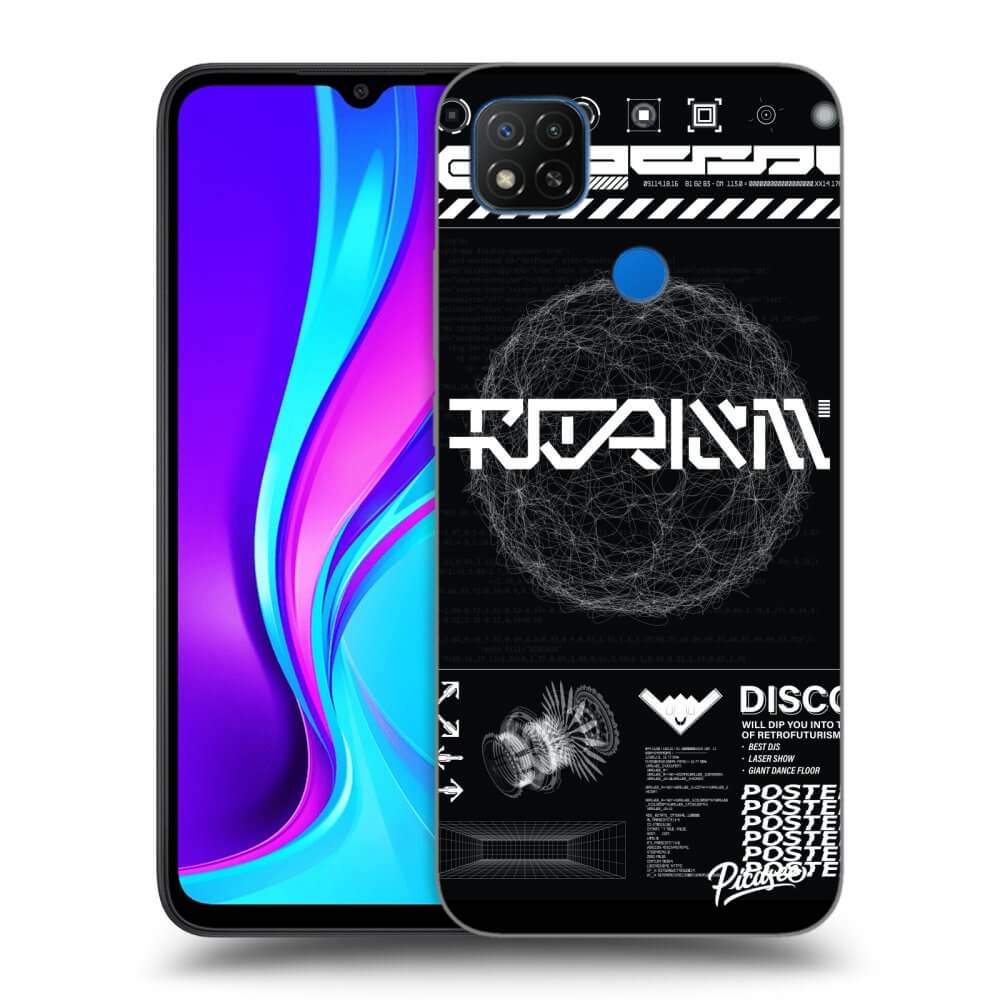 Xiaomi Redmi 9C Hülle - Schwarzes Silikon - BLACK DISCO