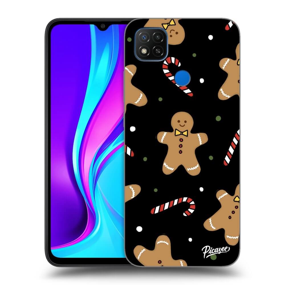 Xiaomi Redmi 9C Hülle - Schwarzes Silikon - Gingerbread