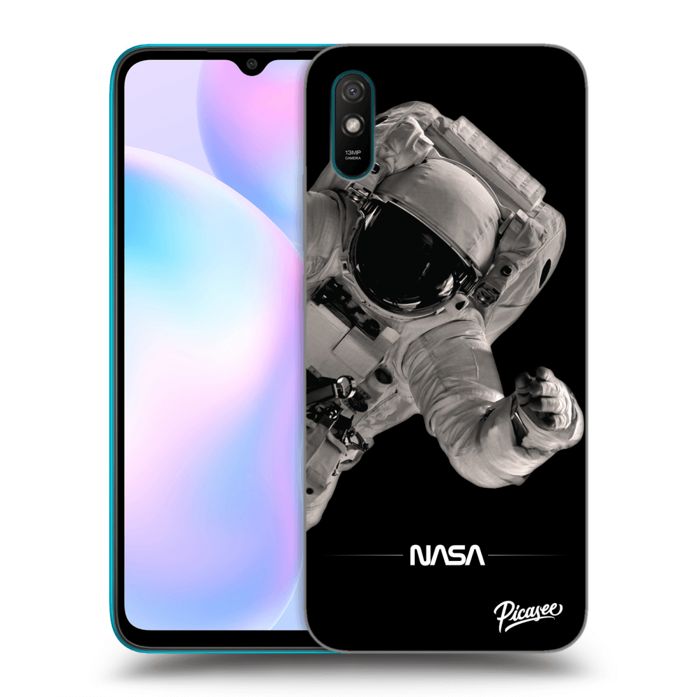 Xiaomi Redmi 9A Hülle - Transparentes Silikon - Astronaut Big