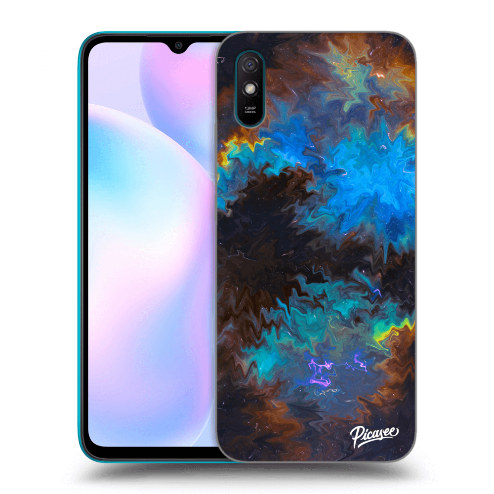 Xiaomi Redmi 9A Hülle - Schwarzes Silikon - Space