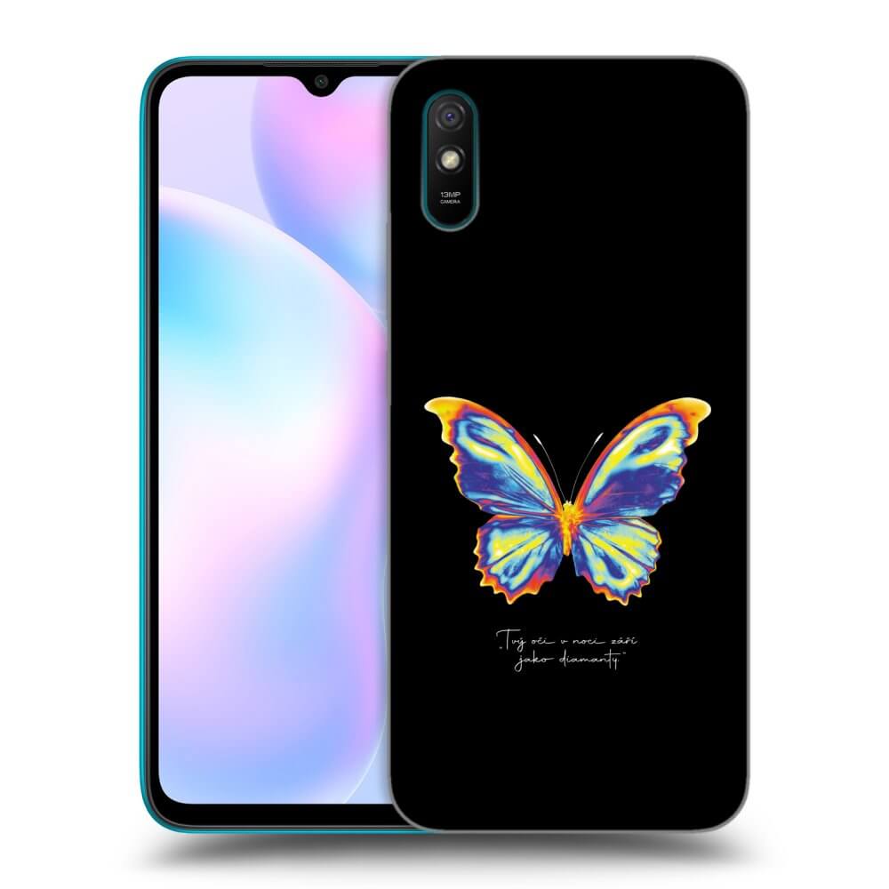 Xiaomi Redmi 9A Hülle - Schwarzes Silikon - Diamanty Black