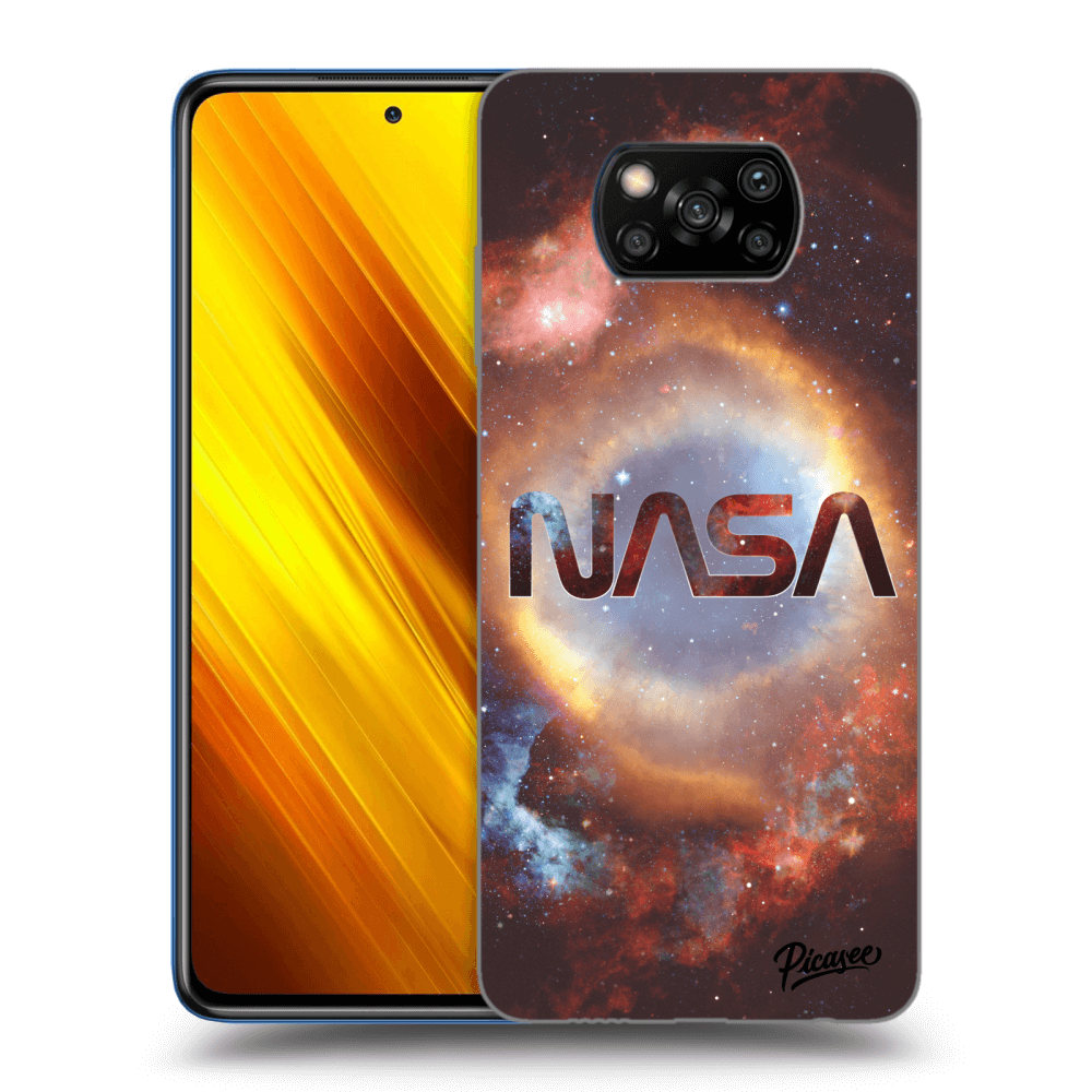 Xiaomi Poco X3 Hülle - Schwarzes Silikon - Nebula