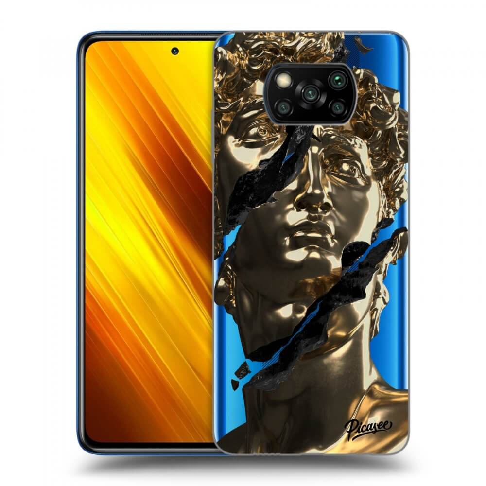 Xiaomi Poco X3 Hülle - Transparentes Silikon - Golder