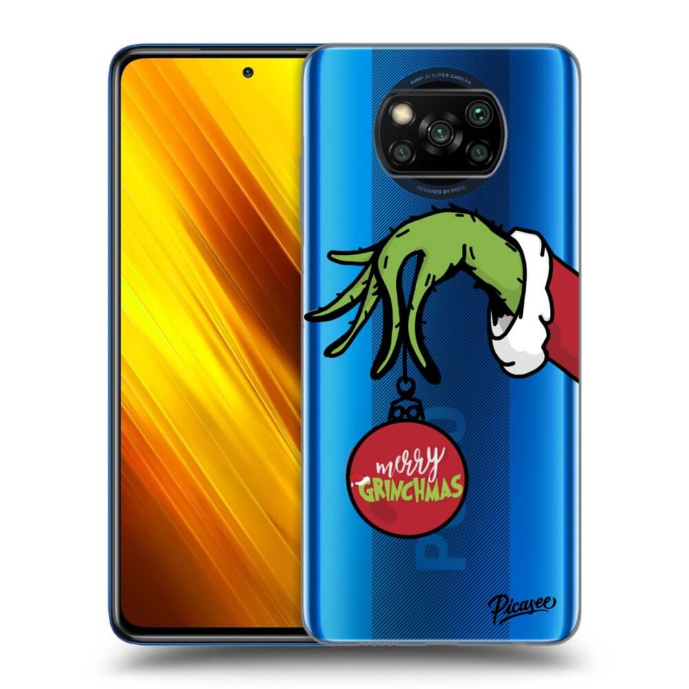 Xiaomi Poco X3 Hülle - Transparentes Silikon - Grinch