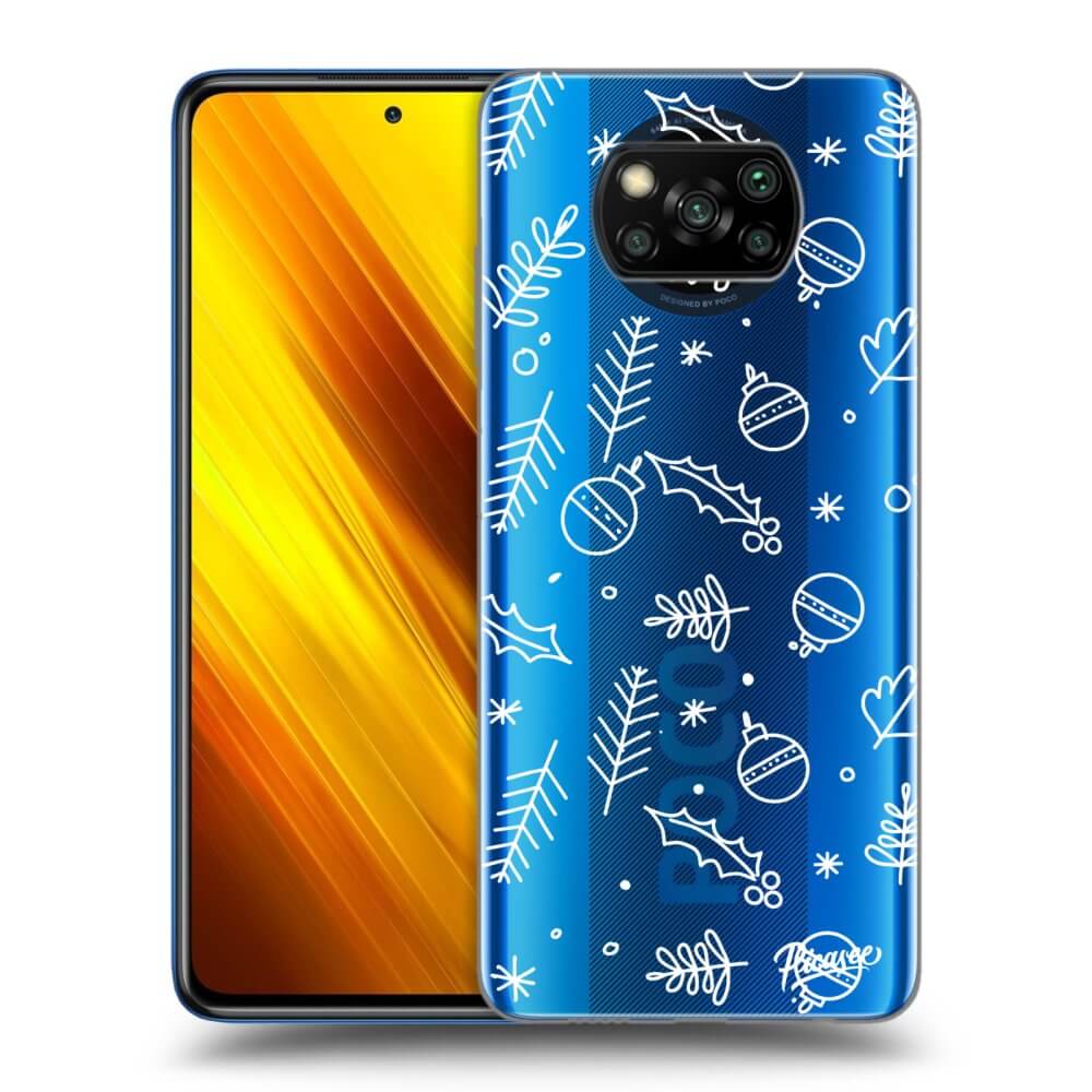 Xiaomi Poco X3 Hülle - Transparentes Silikon - Mistletoe