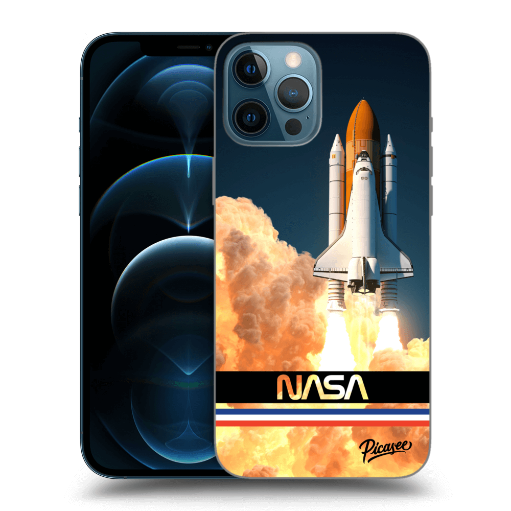 Apple IPhone 12 Pro Max Hülle - Transparentes Silikon - Space Shuttle