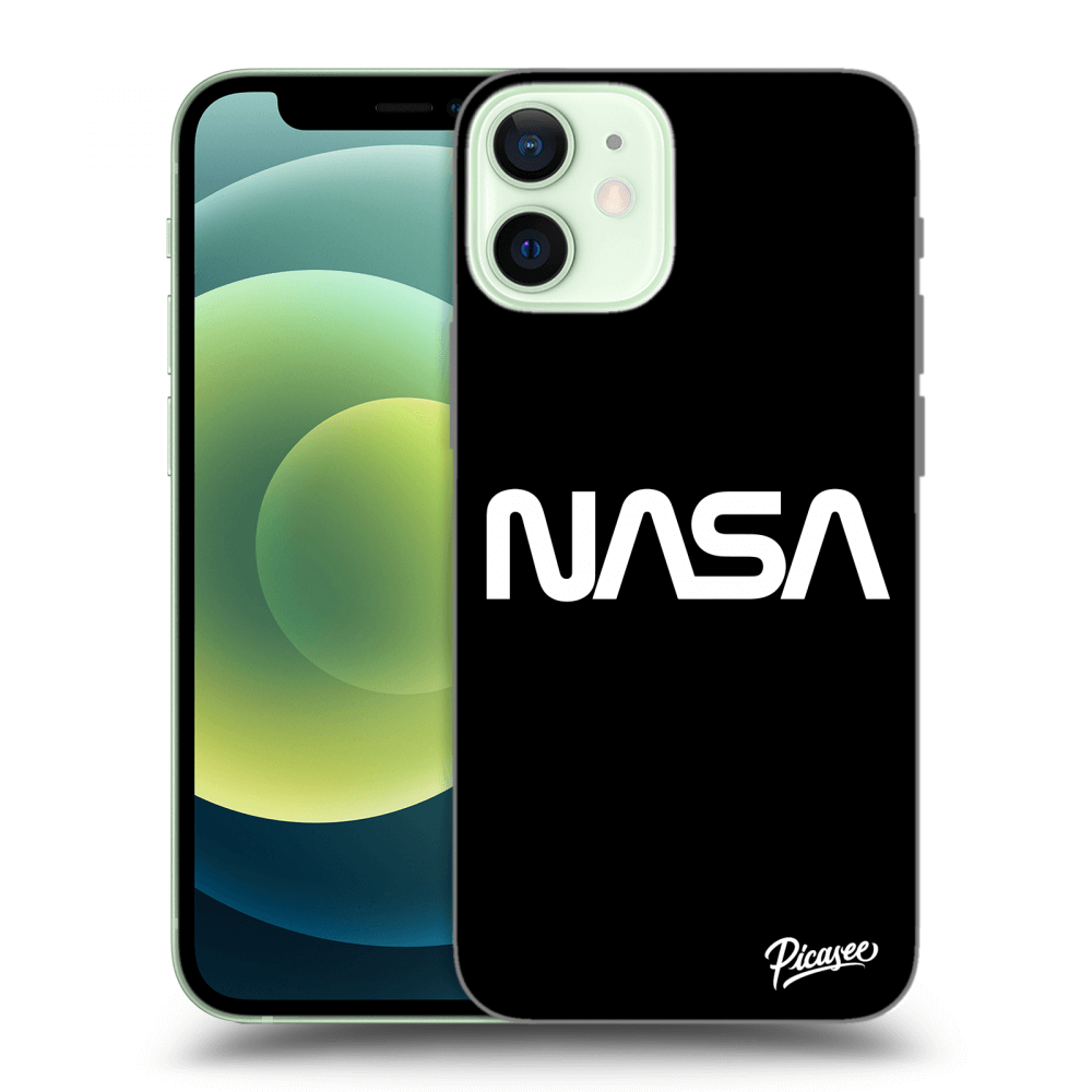 Apple IPhone 12 Mini Hülle - Schwarzes Silikon - NASA Basic