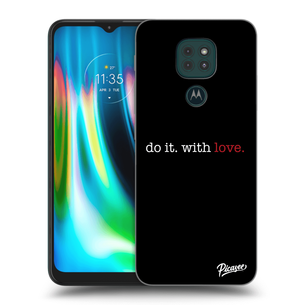 Motorola Moto G9 Play Hülle - Transparentes Silikon - Do It. With Love.